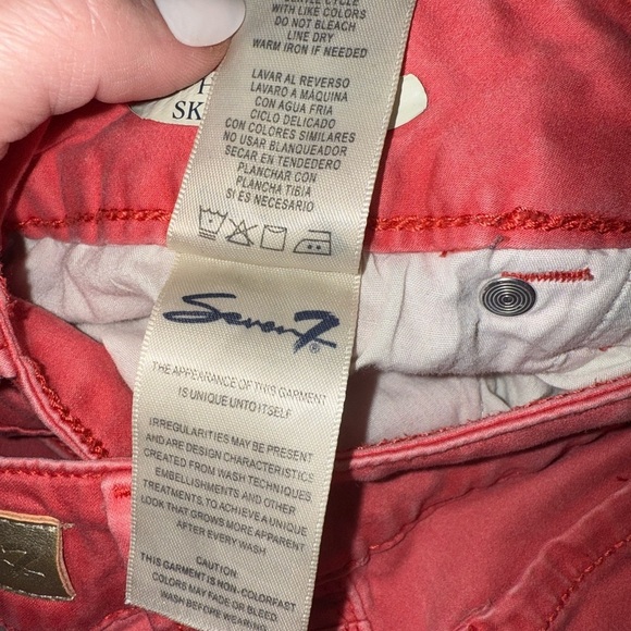 Seven Ankle High Rise Cropped Jeans. Size 12 - Picture 6 of 7